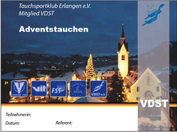 SK Adventstauchen Einkleber