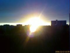 The sun is going down