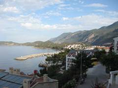 The view from our balcony to the little port of Kas where the diving boat is located