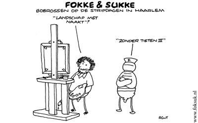 Fokke and Sukke as Bob Ross