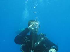 Getting thirsty under water is no problem...