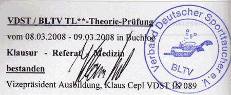 TL2 Theorie Pr�fung geschafft