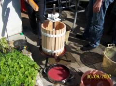 The finished product, which will take some more time to get to wine