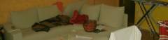 New sofa, don't look at the mess !